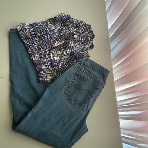 LEE Relaxed Straight Leg Mid Rise Jean - Size 10 Long